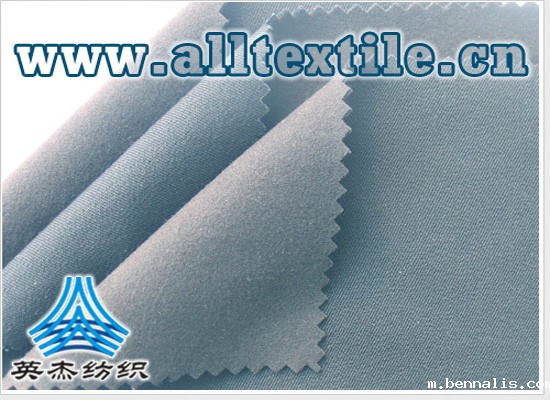 防水透湿透气全棉四面弹力布+弹力摇粒绒复合面料